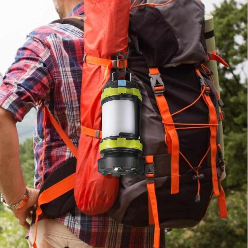 Emergency LED Lantern with Power Bank & Red Warning Modes