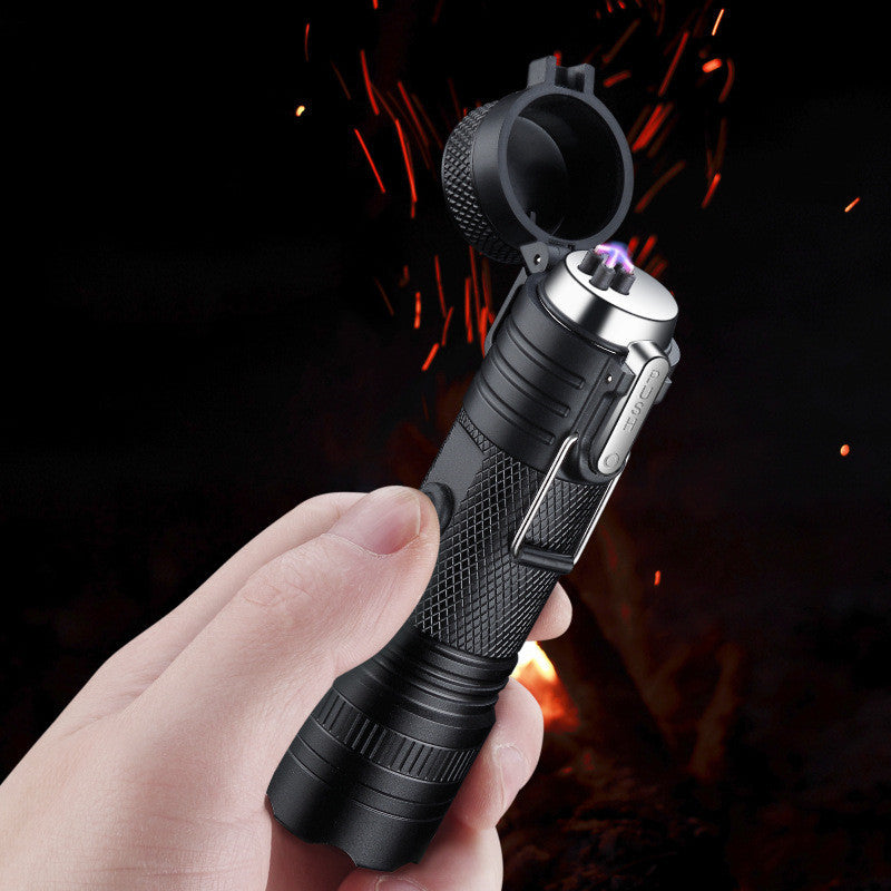 Arc Plasma Flashlight Lighter – Rechargeable & Waterproof