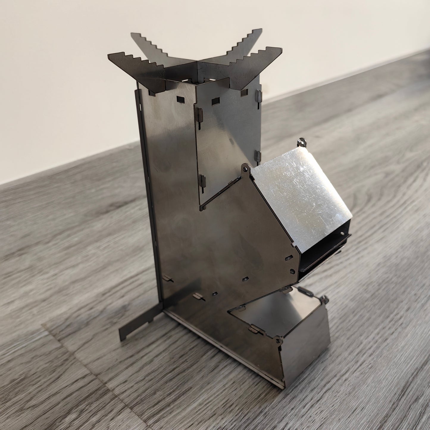 Compact Steel Rocket Stove Cooker - Collapsible