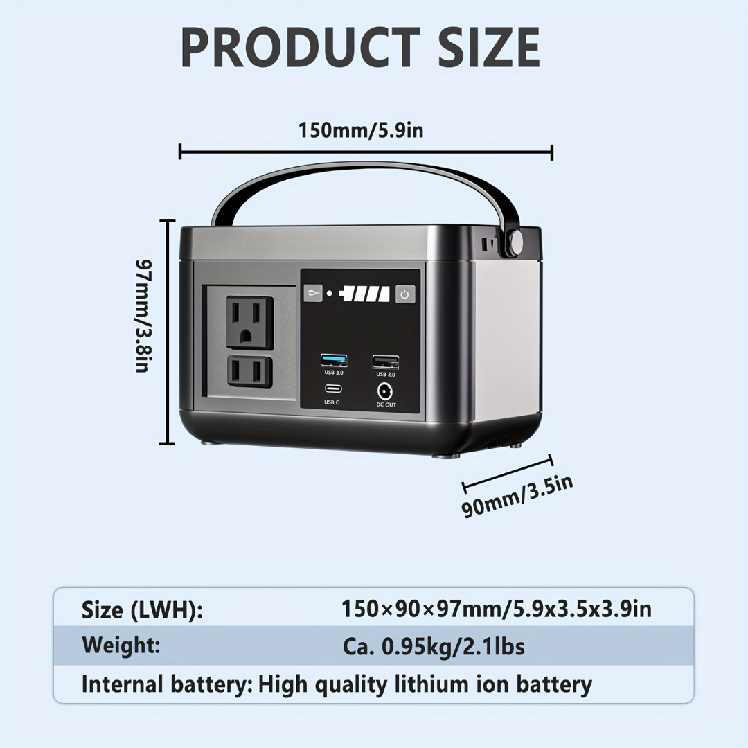 P86 Portable Power Station – 88.8Wh Emergency Battery with 120W AC Output