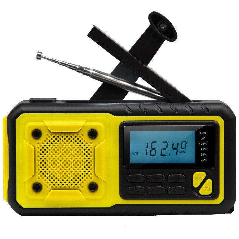 4000mah Solar Hand-Crank Emergency Radio W/ LED & SOS
