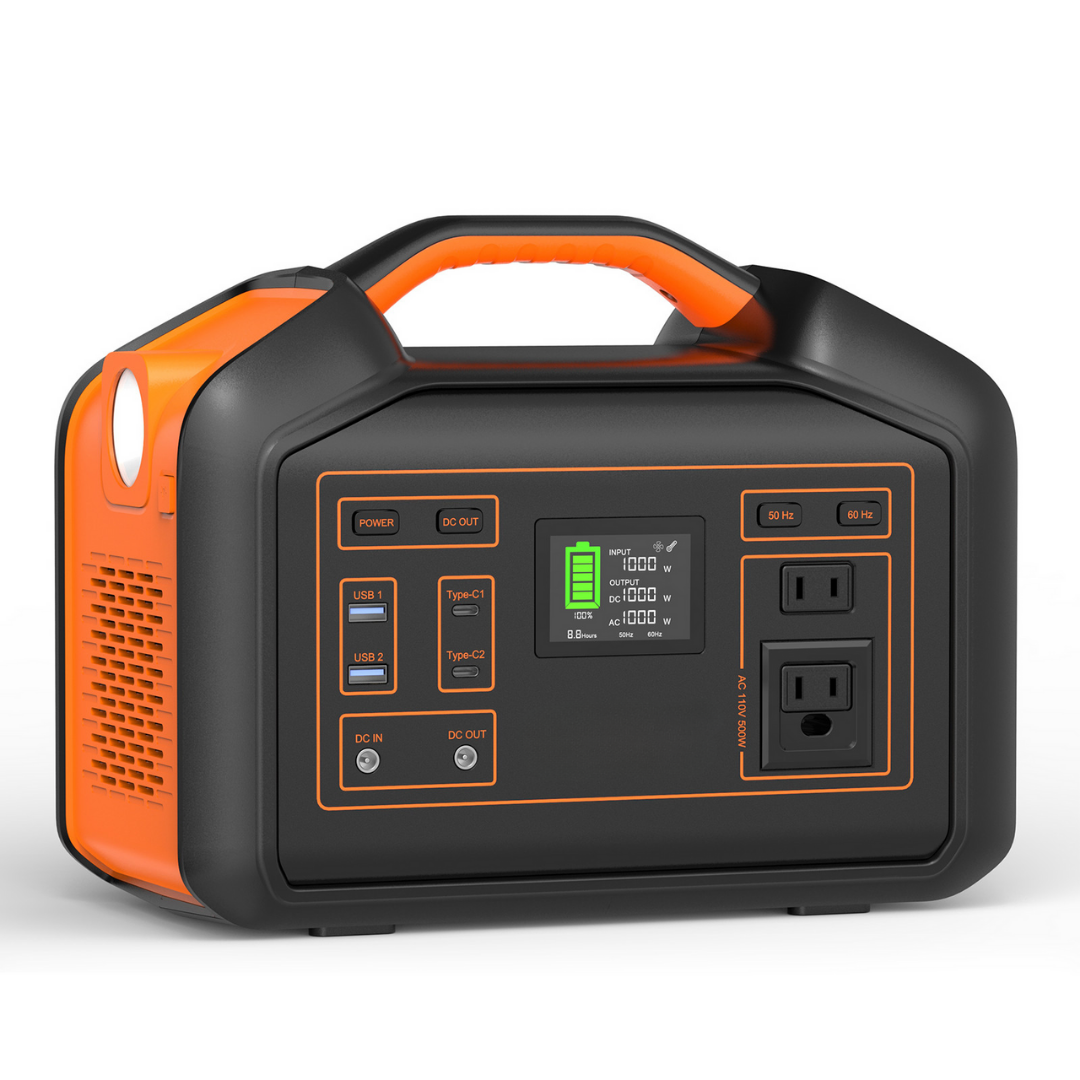 505Wh Emergency Backup Power Station – 500W Power Supply