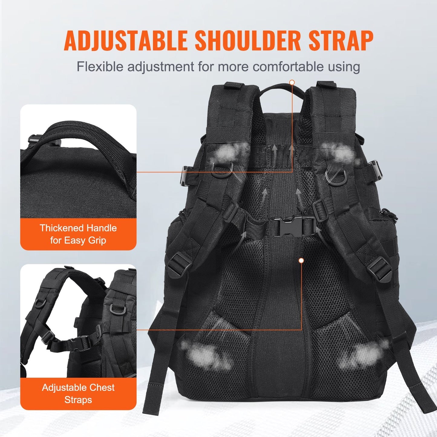 25L Waterproof Tactical Backpack - MOLLE