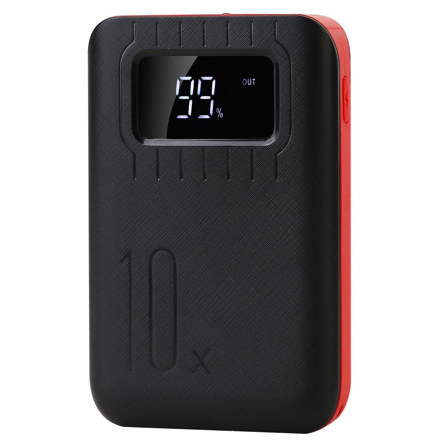 10 000 mAh Dual‑USB Power Bank – LCD Display & Flashlight