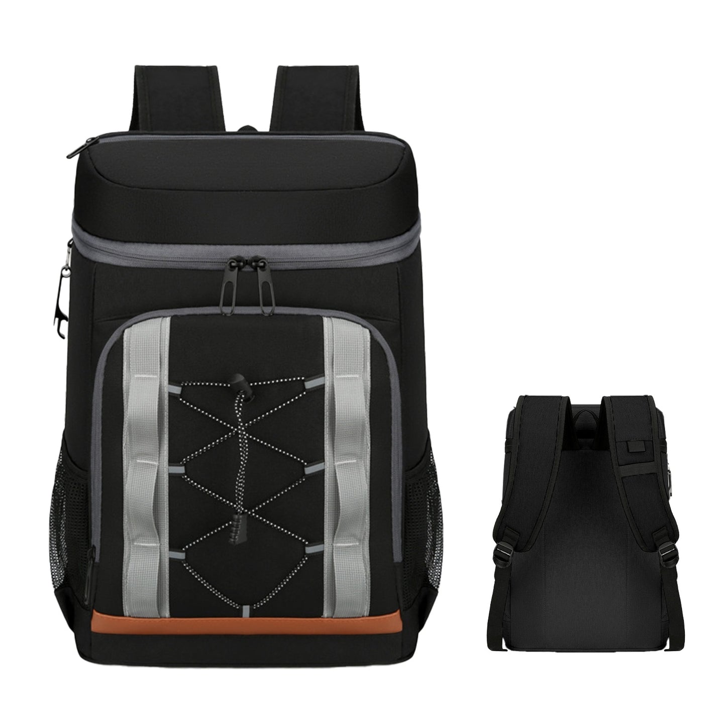 Leakproof 25L Insulated Backpack Water Resistant – Black/Grey