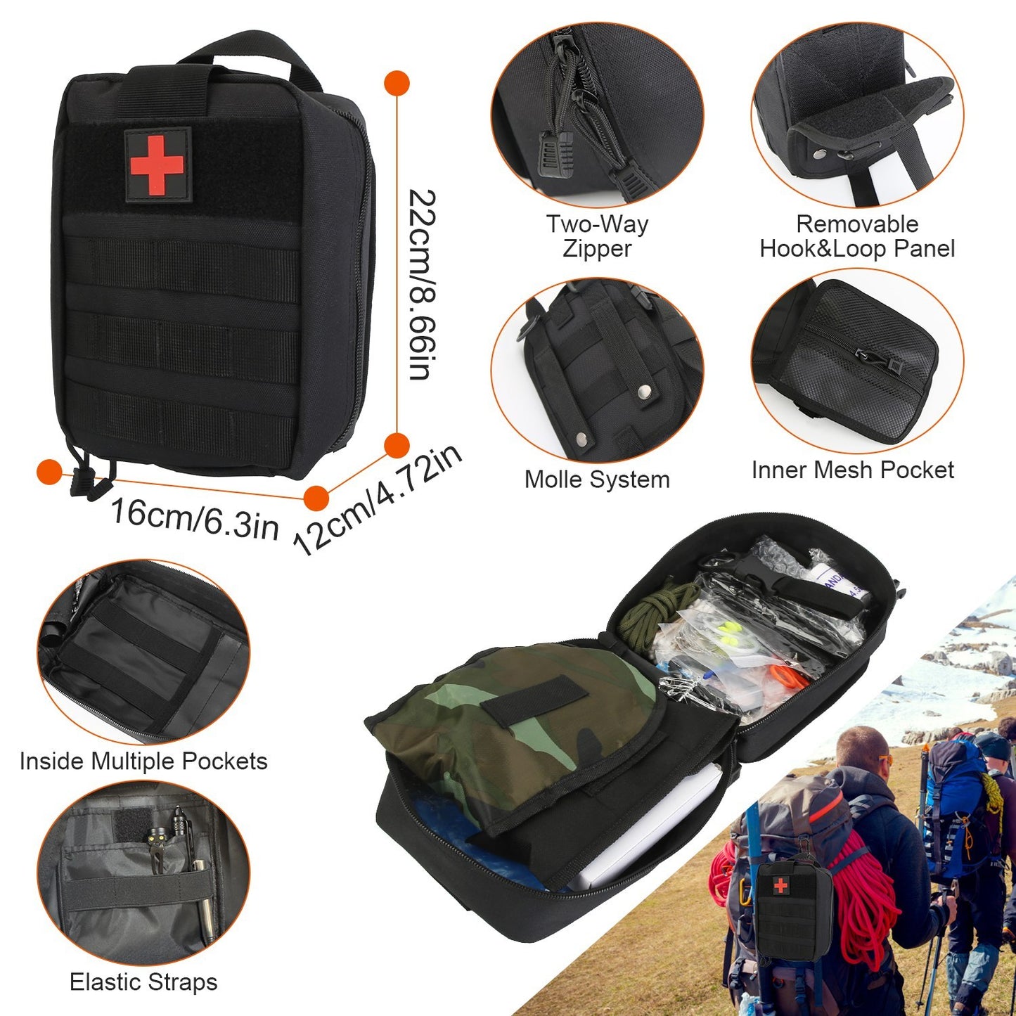 121-Piece Emergency Survival Kit - Complete Preparedness Gear