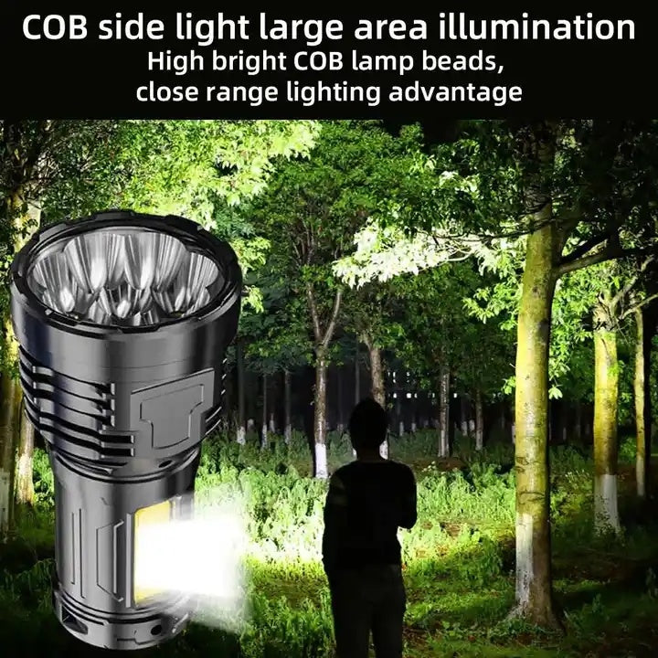 8-LED Rechargeable Flashlight | IPX6 Waterproof Emergency Light