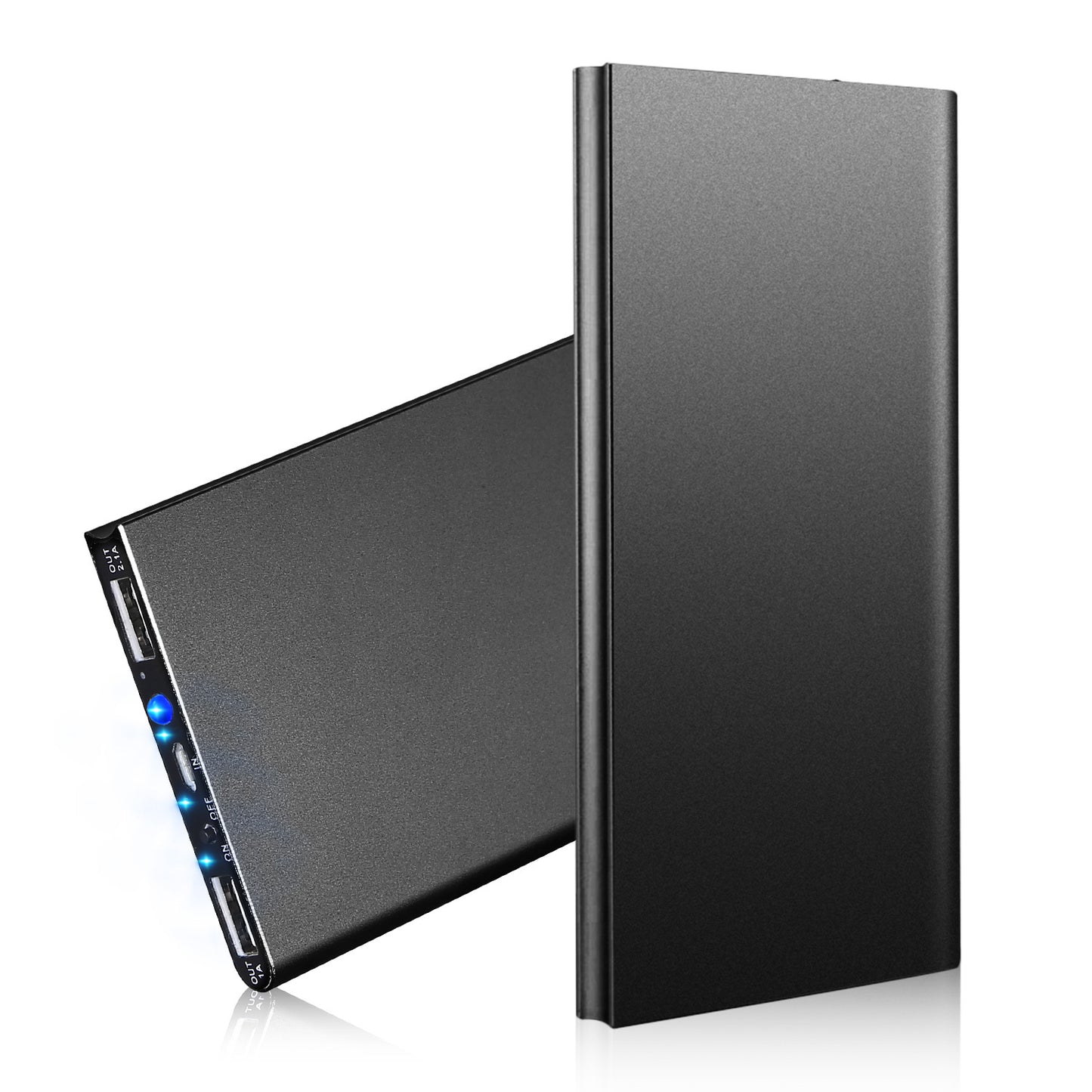 Ultra‑Thin 20 000 mAh Power Bank – Dual USB, LED Display & Flashlight