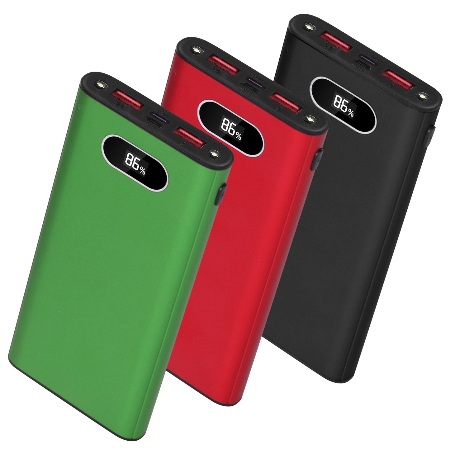 22.5 W 20 000 mAh Fast‑Charge Power Bank – LED Display & Flashlight
