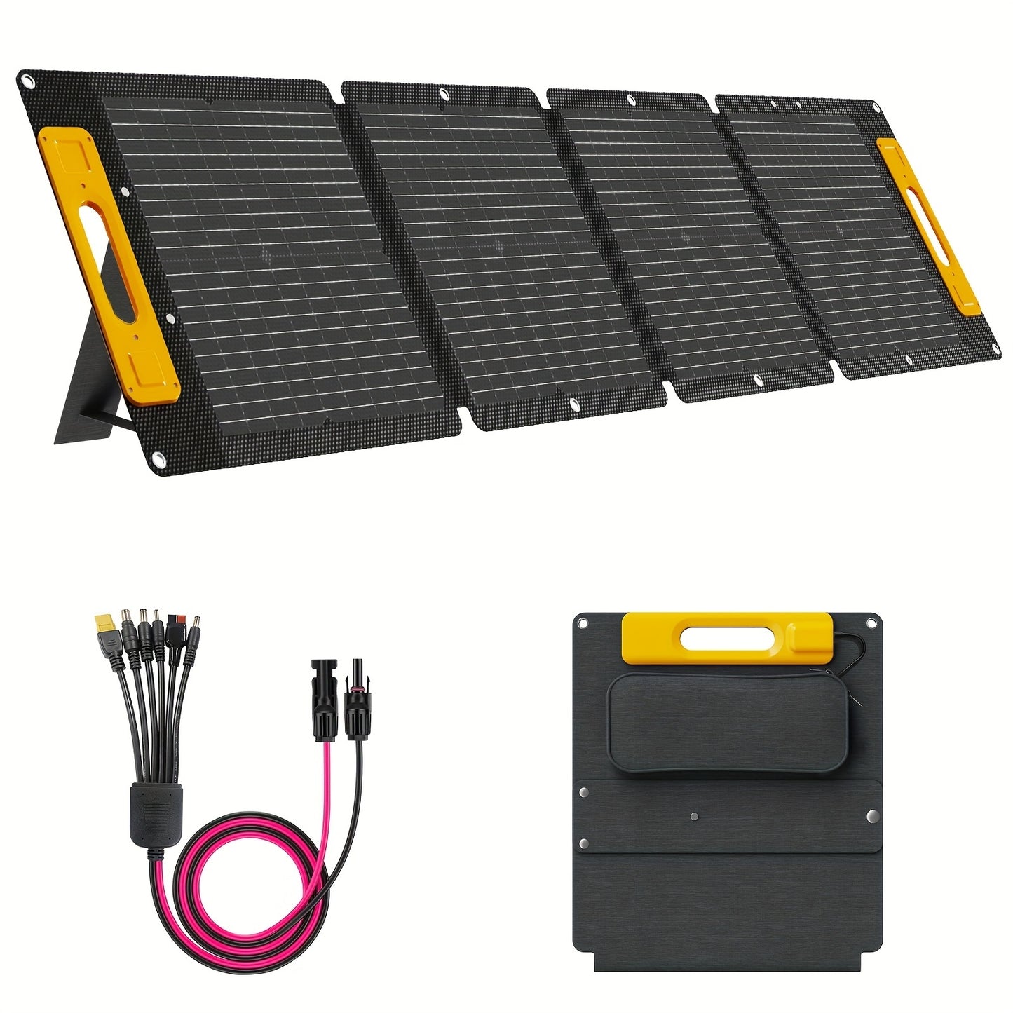 100 W Foldable Solar Panel – USB‑C PD & 20 V DC Output, MC4 Ready