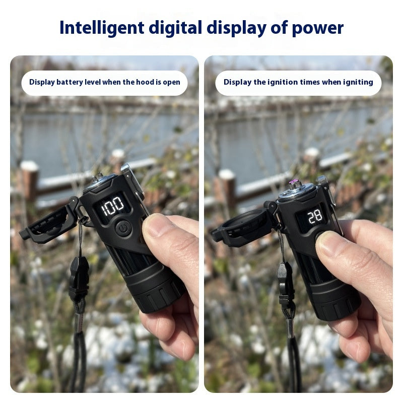 Rechargeable Waterproof Arc Lighter W/ Flashlight