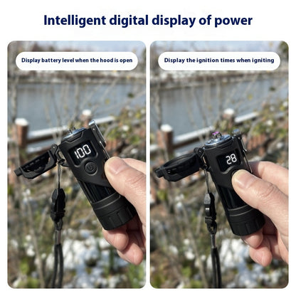 Rechargeable Waterproof Arc Lighter W/ Flashlight