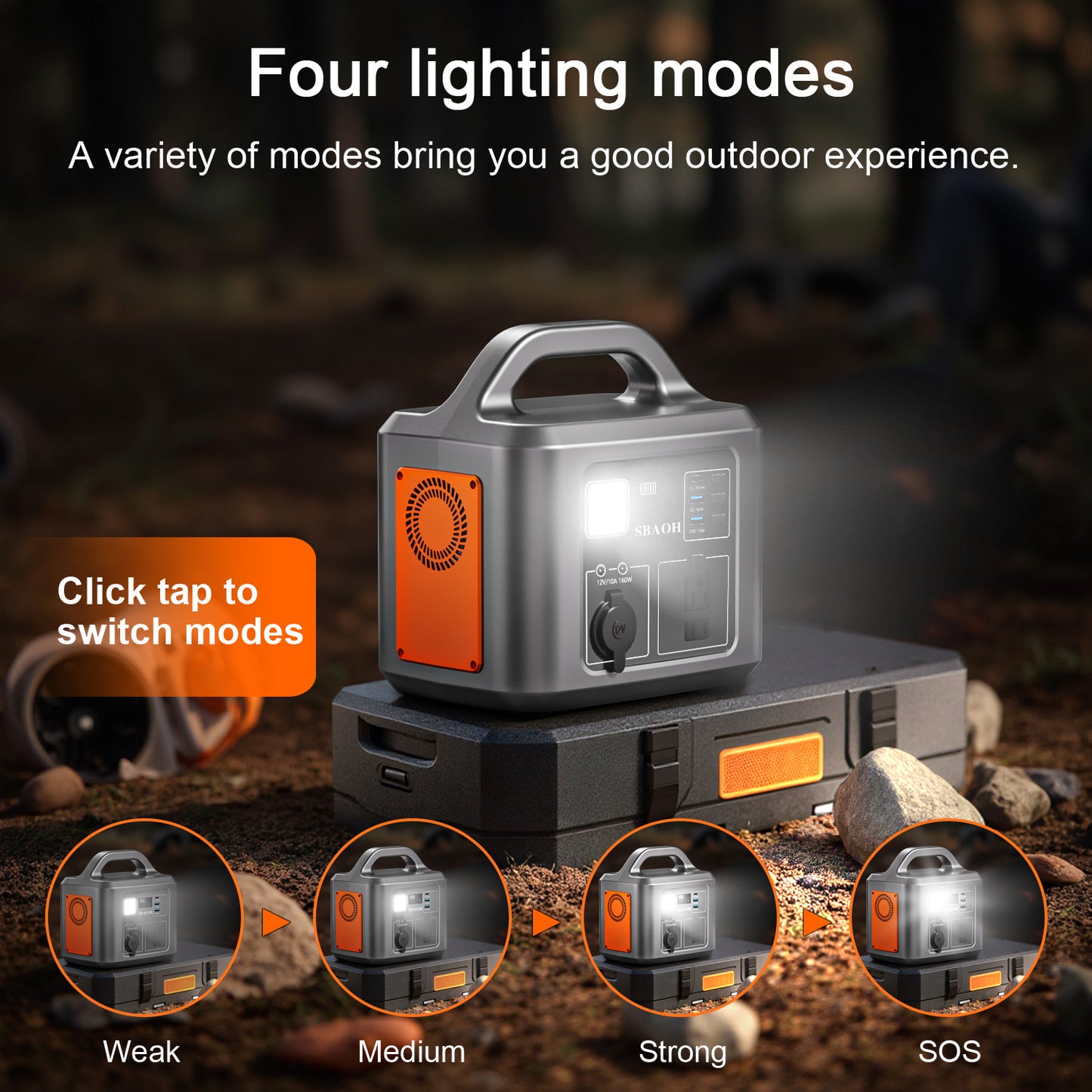 600W Portable Power Station (538.7Wh / 145600mAh)