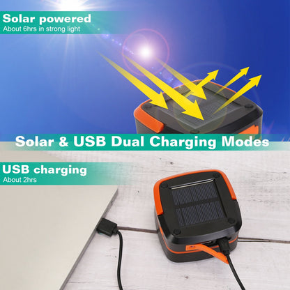 Solar Collapsible Lantern – USB & Solar Rechargeable | IP65 Rated