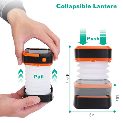 Solar Collapsible Lantern – USB & Solar Rechargeable | IP65 Rated