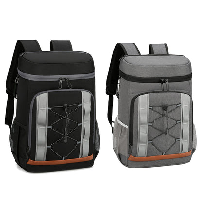 Leakproof 25L Insulated Backpack Water Resistant – Black/Grey