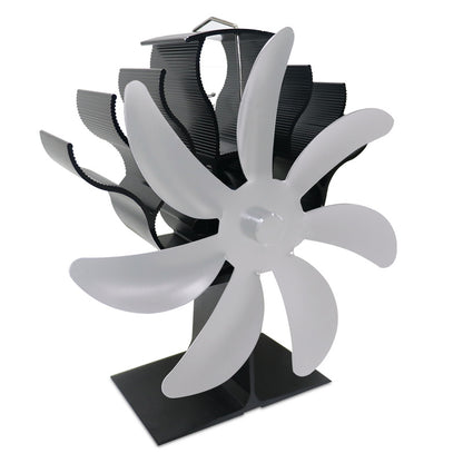 7-Blade Thermal Stove Fan – Self-Powered Heat Circulator