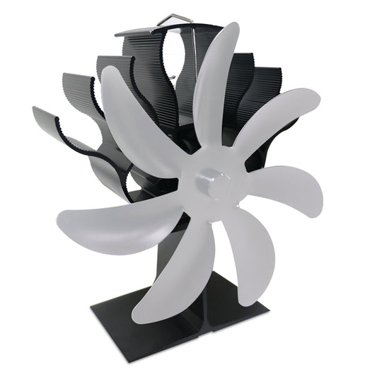 7-Blade Thermal Stove Fan – Self-Powered Heat Circulator