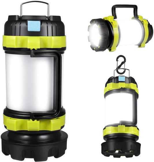 Emergency LED Lantern with Power Bank & Red Warning Modes