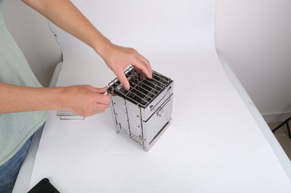 Compact Foldable Solid‑Fuel Stove with Carry Bag & Multi‑Fuel Support