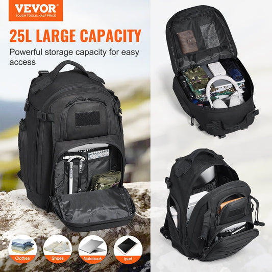 25L Waterproof Tactical Backpack - MOLLE