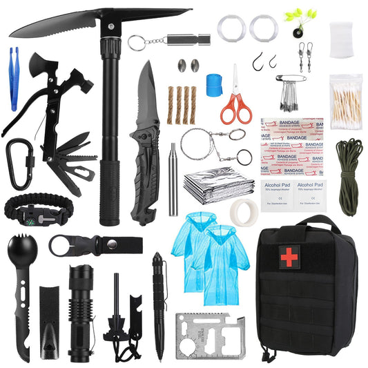 121-Piece Emergency Survival Kit - Complete Preparedness Gear