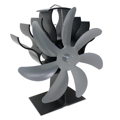 7-Blade Thermal Stove Fan – Self-Powered Heat Circulator