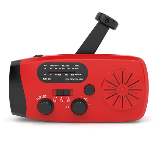 4000mah Solar Emergency Radio | Hand Crank & USB Charging