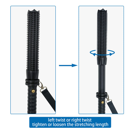 LED Tactical Baton Flashlight with Zoom