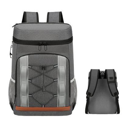 Leakproof 25L Insulated Backpack Water Resistant – Black/Grey