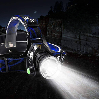 Rechargeable LED Headlamp – 990000LM, Zoomable, 3-Mode for Blackouts