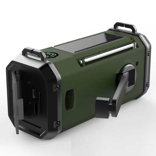 Solar Hand Crank Radio – 10,000mAh Emergency Power Bank w/ LED
