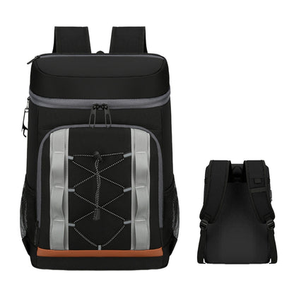 Leakproof 25L Insulated Backpack Water Resistant – Black/Grey