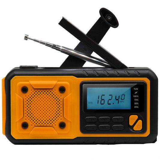 4000mah Solar Hand-Crank Emergency Radio W/ LED & SOS