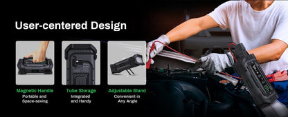 3000A Portable Car Emergency Jump Starter with Inflator, LED & Fast Charging