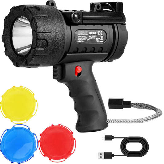200,000LM Spotlight & Power Bank USB-C