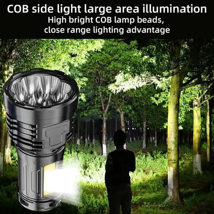 8-LED Rechargeable Flashlight | IPX6 Waterproof Emergency Light