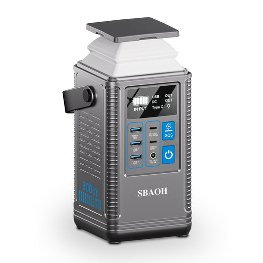 Portable Power Station 296Wh – 100W PD Charging, LED Light & Multiple Outputs