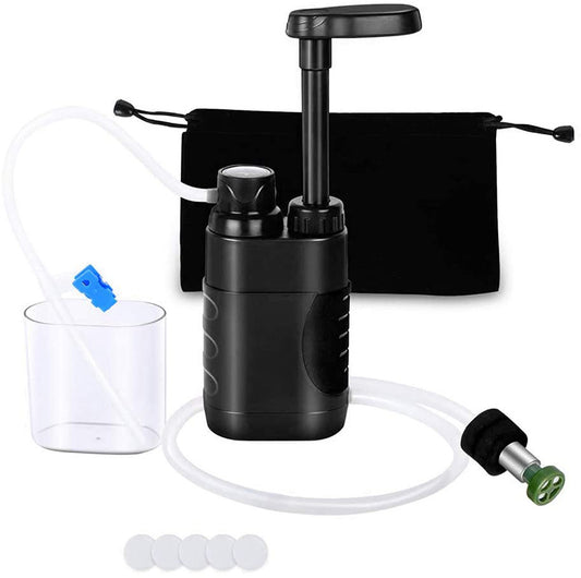 Emergency Personal Water Purifier – Portable Survival Filtration Bottle (3000L Capacity)
