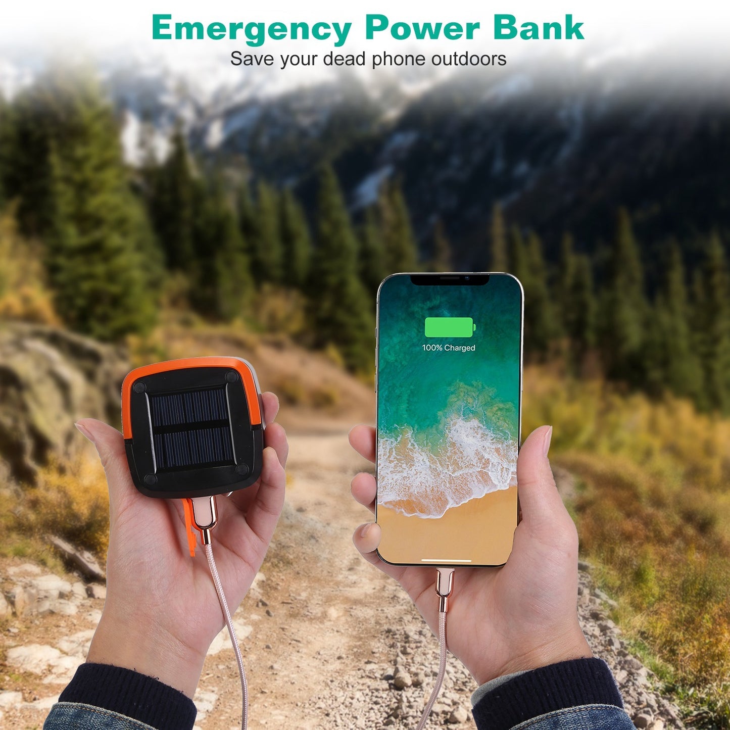 Solar Collapsible Lantern – USB & Solar Rechargeable | IP65 Rated