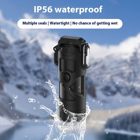 Rechargeable Waterproof Arc Lighter W/ Flashlight